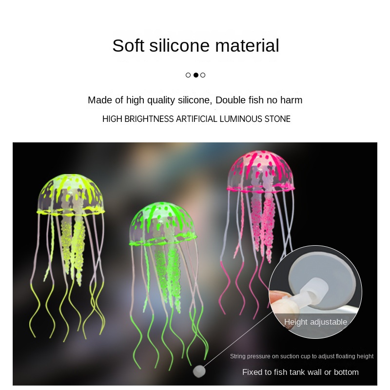 Vật Liệu silicon Phát Quang Không Độc Hại Trang Trí Bể Cá
