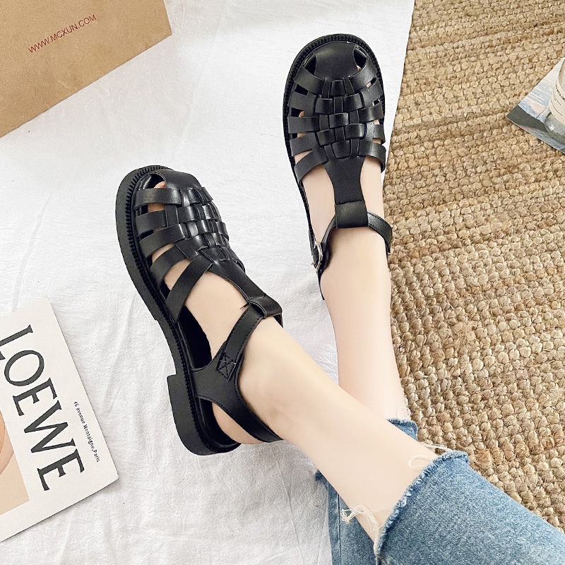 Giày Sandal Cao Gót Da Mềm Thời Trang Mùa Hè Cho Nữ