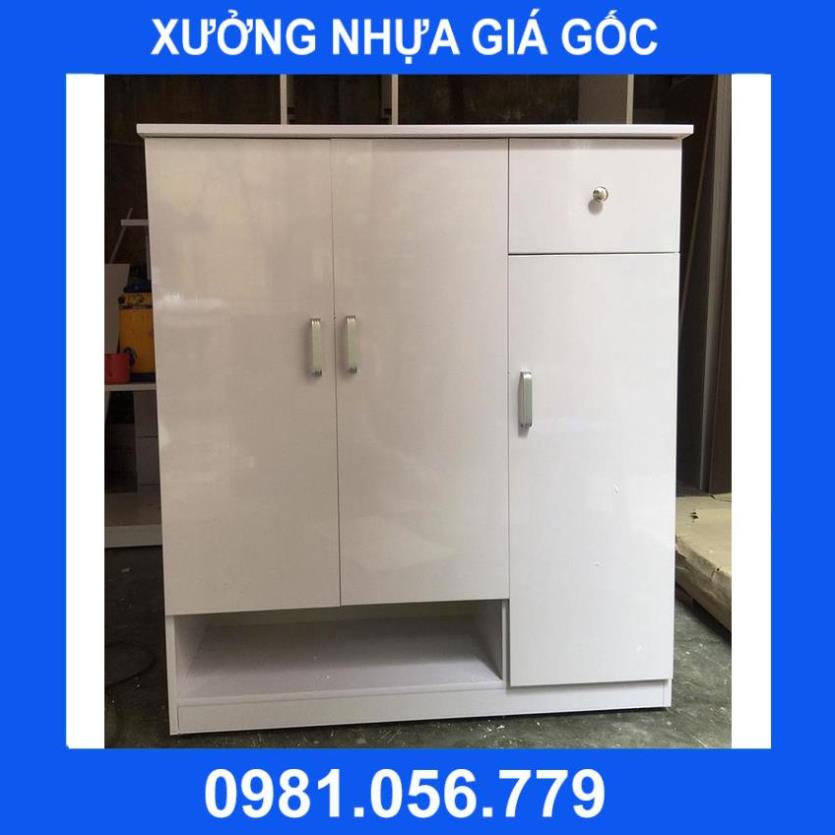 Tủ nhựa giầy dép 3 cánh hở đáy TG08