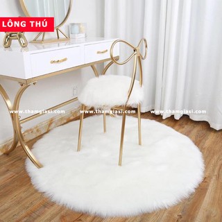 Thảm lông chụp ảnh quần áo [nhiều màu] đường kính 1m