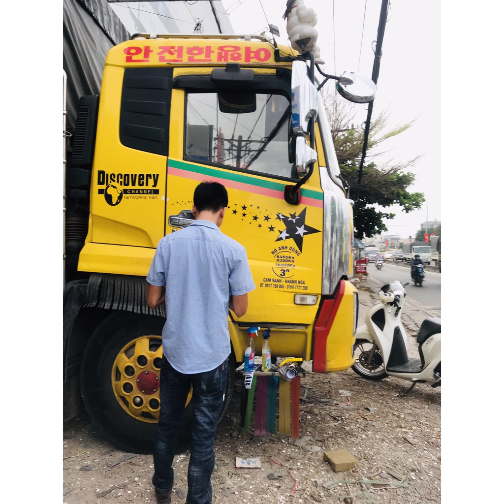 TEM DECAL HÌNH NGUYÊN DẢI NGÔI SAO CHO XE TẢI - Ô TÔ -XE HƠI  ĐỘC LẠ CHẤT CHƠI