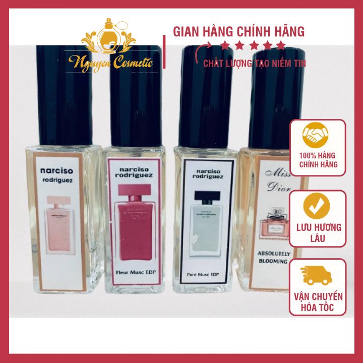 Nước hoa các hãng Nổi Tiếng 5ml _hàng real- lưu Hương Lâu