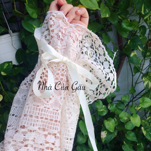 [ ẢNH THẬT] Khoác ren tay cột nơ siêu xinh | BigBuy360 - bigbuy360.vn