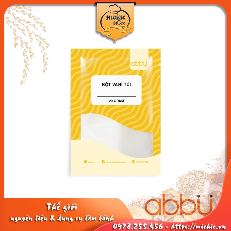 Bột vani túi 20g - MiChic Store - Thế giới nguyên liệu và dụng cụ làm bánh