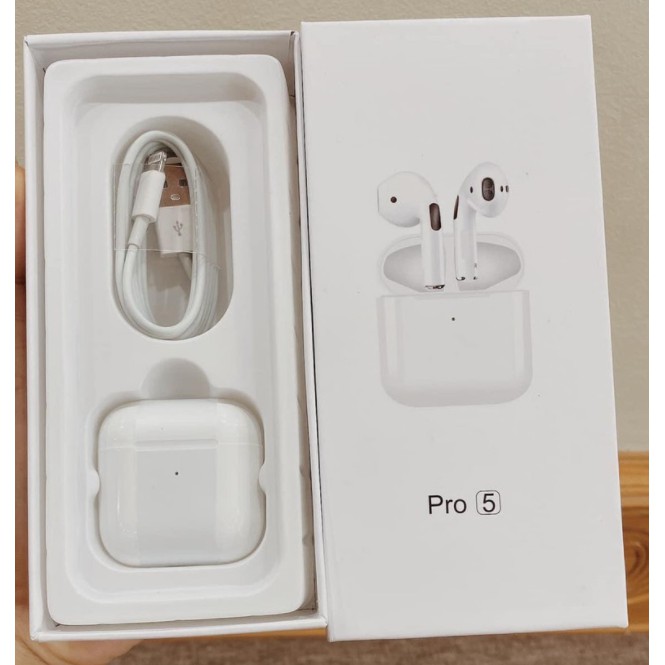 Tai nghe Airpods Pro 5- tự động kết nối bluetooth, định vị, đổi tên, chống ồn – bảo hành 6 tháng