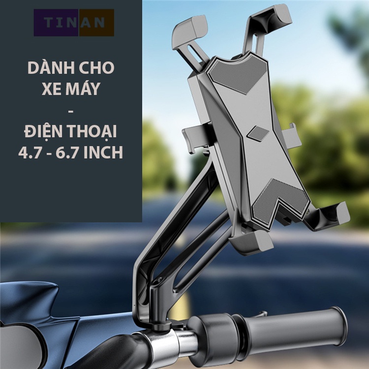 Kep Giữ Điện Thoại Trên Xe Máy, Xe Đạp, Thích Hợp Cho Shipper, Chống Rơi, Cướp Giật