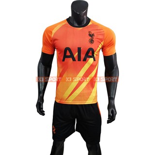 Bộ Quần áo Bóng đá CLB Tottenham Hotspur - Vải Thun Lạnh cao cấp - Ngắn Tay - Màu CAM - KJSPORT