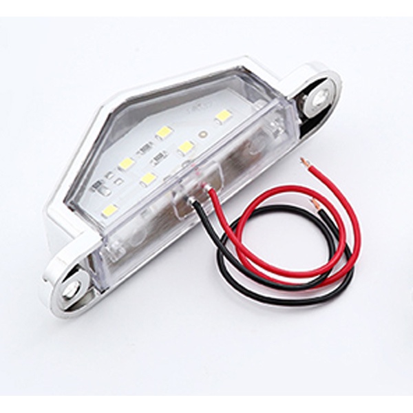 Set 2 Đèn LED 6 Bóng Siêu Sáng Gắn Biển Số Xe Hơi