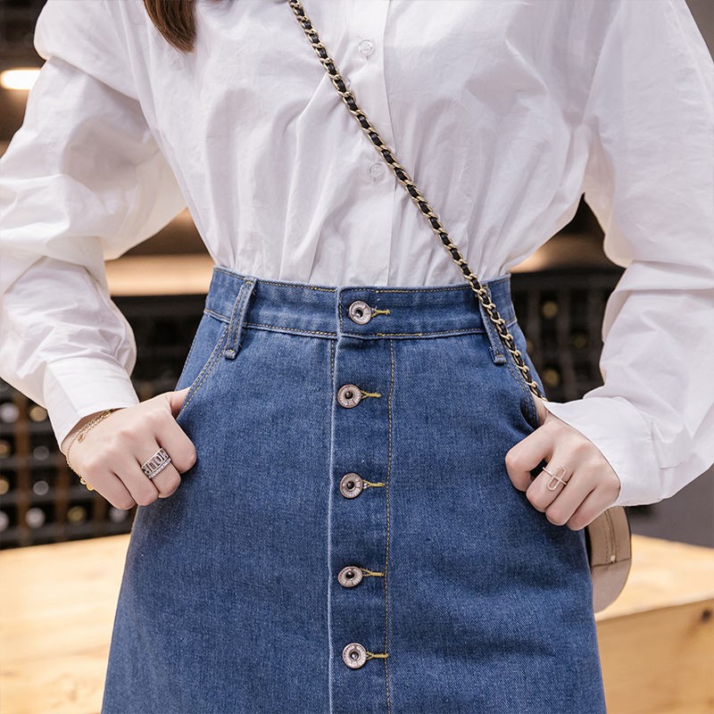 chân váy jean Đuôi Cá Dáng Chữ A Có Size Lớn 80-200 Kg Thời Trang Xuân Hè Dành Cho Nữ | BigBuy360 - bigbuy360.vn