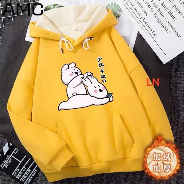 Áo hooide hai con thỏ 5D  LN12 | BigBuy360 - bigbuy360.vn