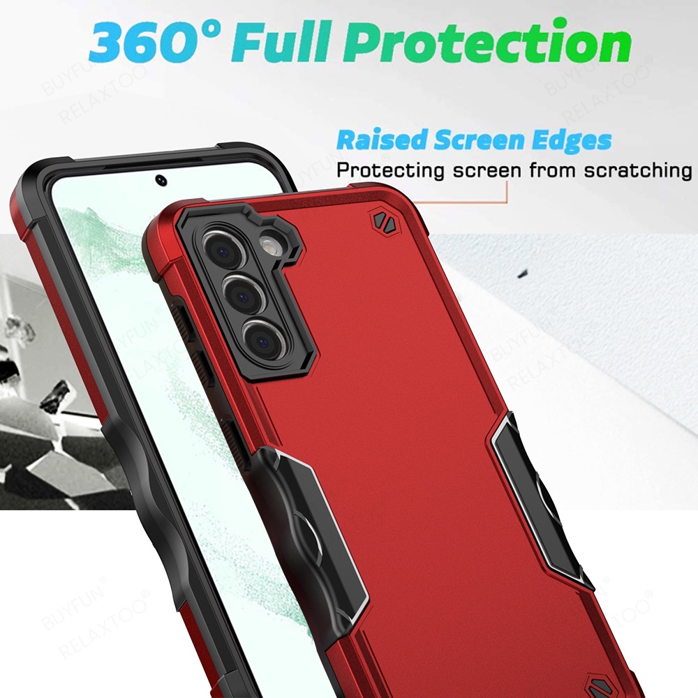 Military Grade Bumpers Armor Camera Lens Protection Back Cover phone case For Samsung Galaxy S22 Ultra 22+