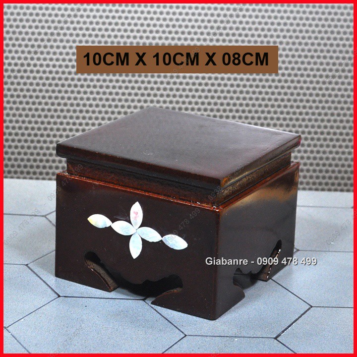 ĐẾ ĐÔN GỖ VUÔNG DÀNH CHO TƯỢNG PHẬT - 6976 | BigBuy360 - bigbuy360.vn