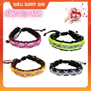 Vòng tay rút phản quang đan chéo