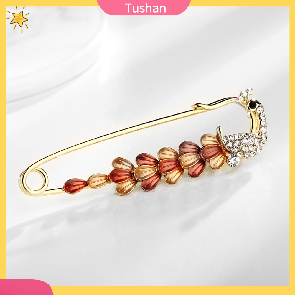 Ghim Cài Áo Hình Kim Băng Đính Đá Nhân Tạo Thời Trang Cho Nữ