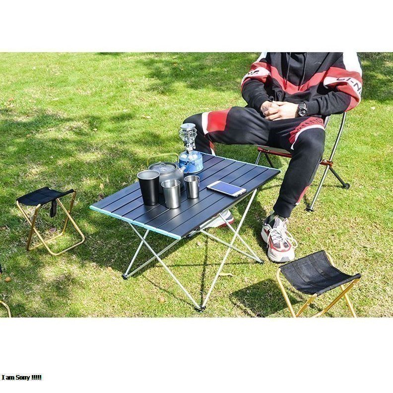 Bàn ghế dã ngoại xếp gọn picnic du lịch gấp gọn bằng hợp kim nhôm nhẹ, gấp gọn, chắc chắn, độ bền cao.