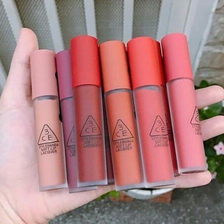 (Auth) Son kem 3ce Soft Lip Lacquer