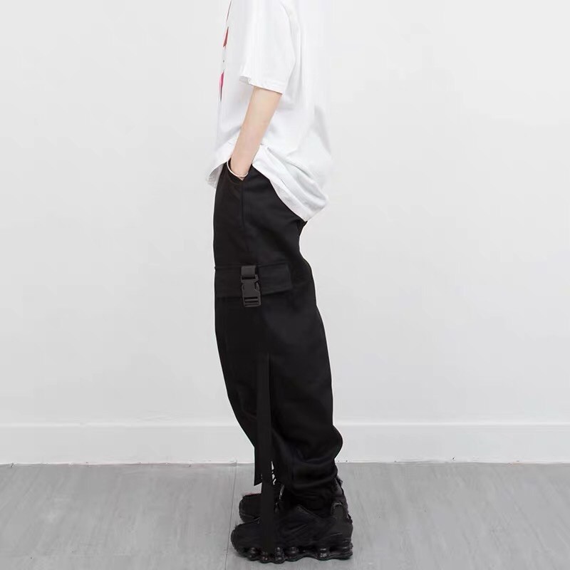 Quần kaki PACI Pant ống suông màu Đen  Nam nữ Unisex  Quần jogger kaki ống chun