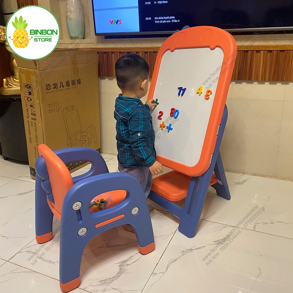 SÉT BẢNG VẼ VÀ GHẾ, BẢNG VẼ KHỦNG LONG BINBON