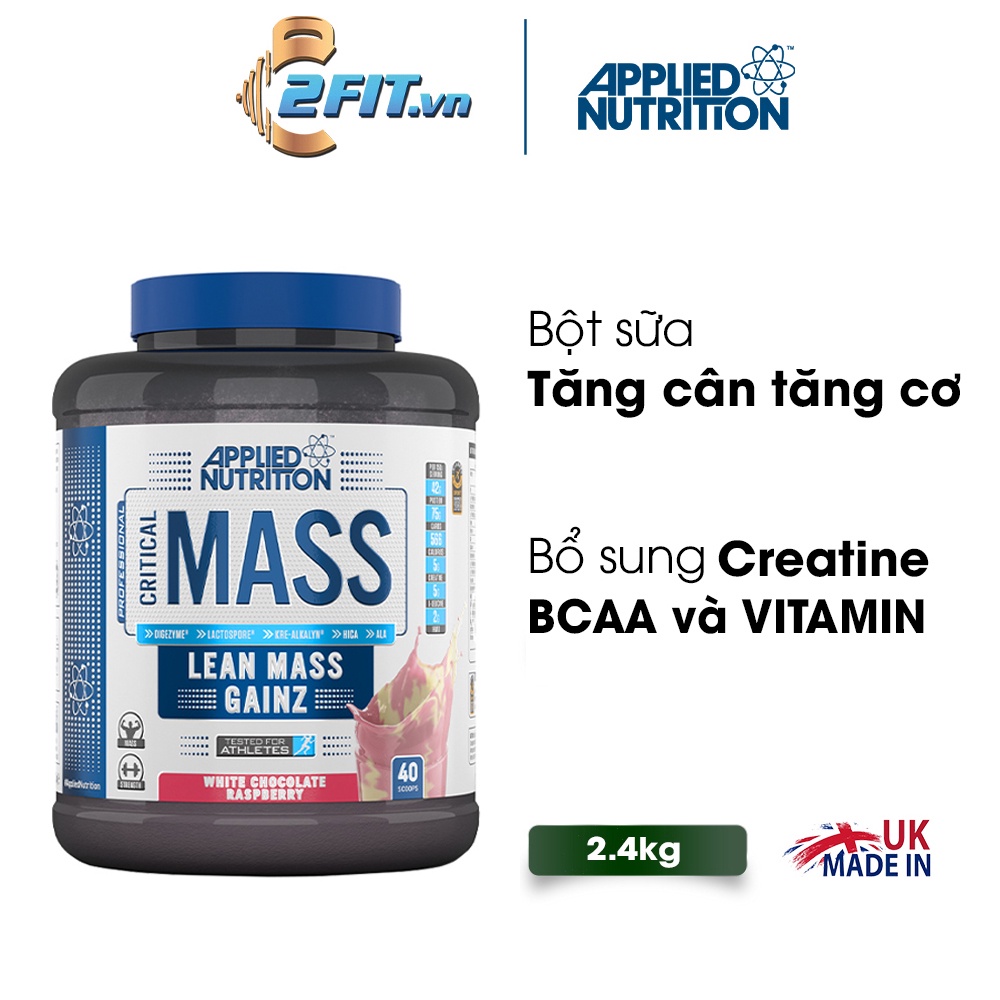 Applied Nutrition Critlcal Mass 2,4kg Sữa Tăng Cân Cho Người Gầy