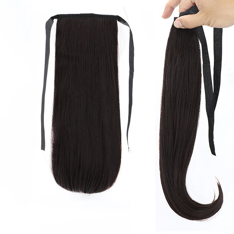 Tóc giả cột 40cm ❤️FREESHIP❤️ Tóc cột giả đuôi cúp 40cm D12