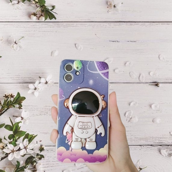 [Giá đỡ phi hành gia] Ốp điện thoại iphone phi hành gia vũ trụ chống sốc bvc ốp iphone 6/6s/7/8/plus/x/xr/xsmax/11/12pro