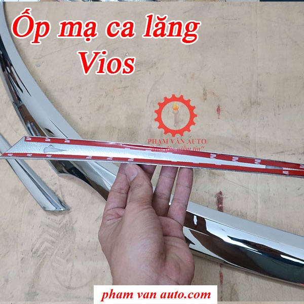 Ốp mạ ca lăng Toyota Vios 2015  hàng chất lượng cao giá tốt Phạm Văn auto