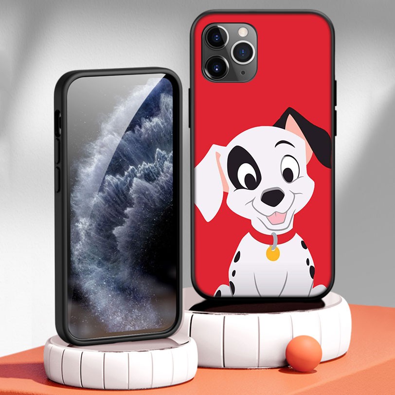 Ốp lưng silicone dẻo hoạ tiết 101 chú chó đốm cho iPhone 11 12 Pro Max Mini SE