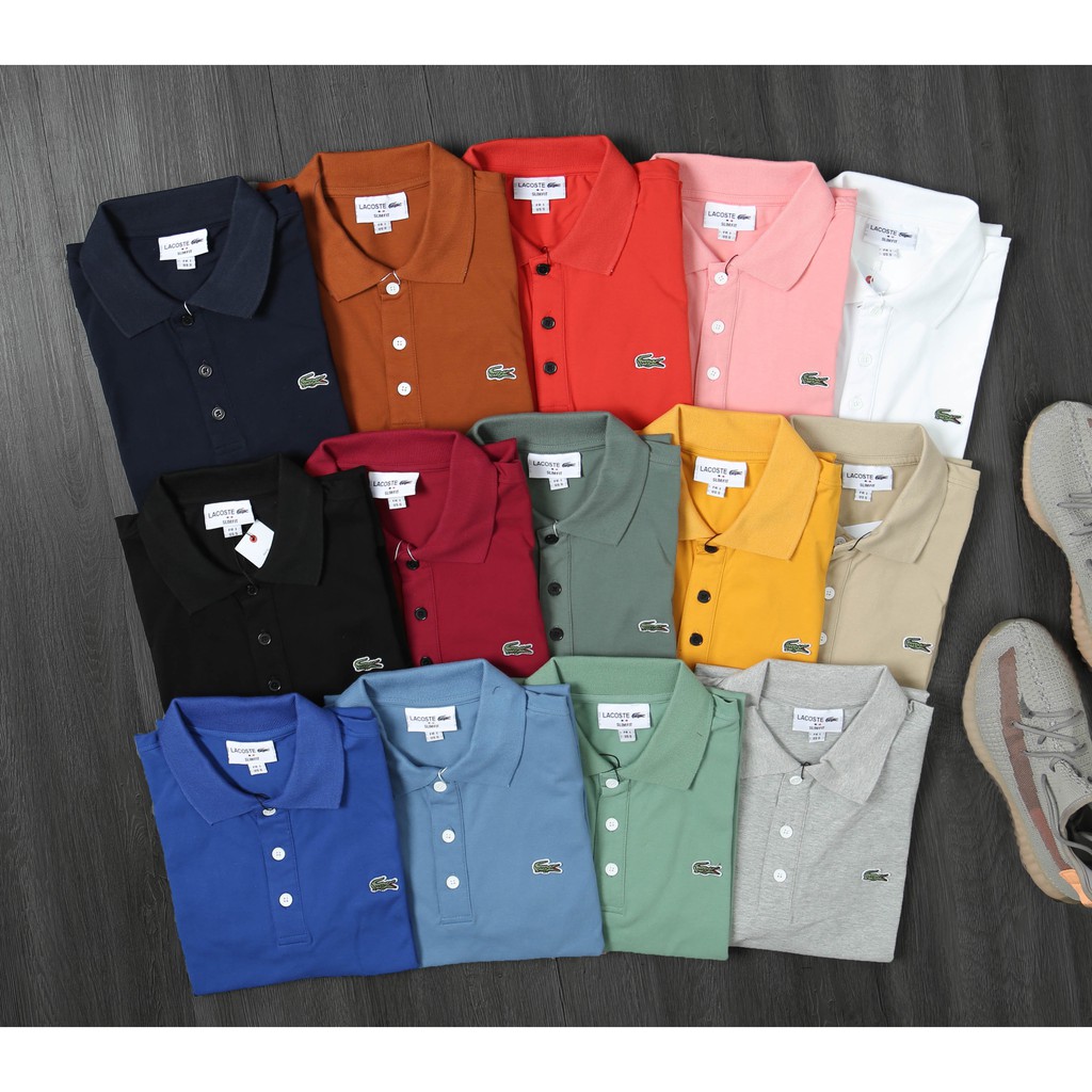 Áo Polo Lacoste trơn hàng xuất khẩu