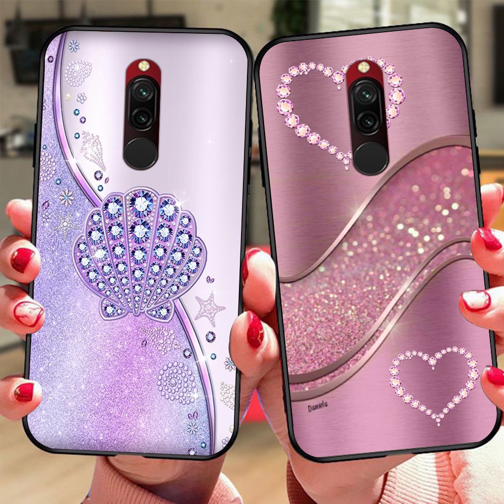 Ốp lưng điện thoại xiaomi redmi 8 in hình phong cách nữ sang chảnh