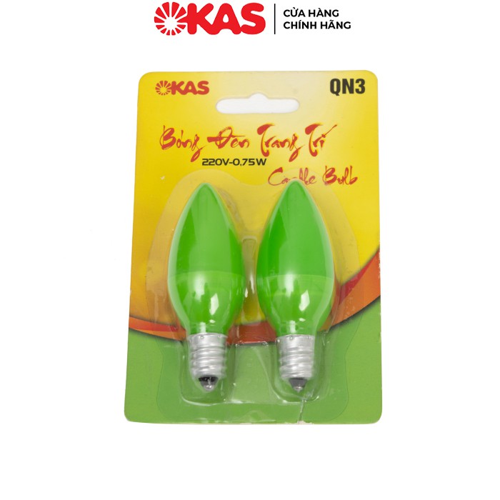 1 Bóng đèn thờ hình quả nhót OKAS 4 màu