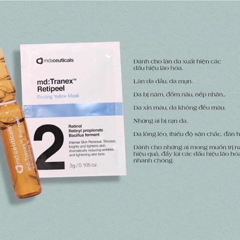 Peel thay da sinh học Md ceuticals tranex