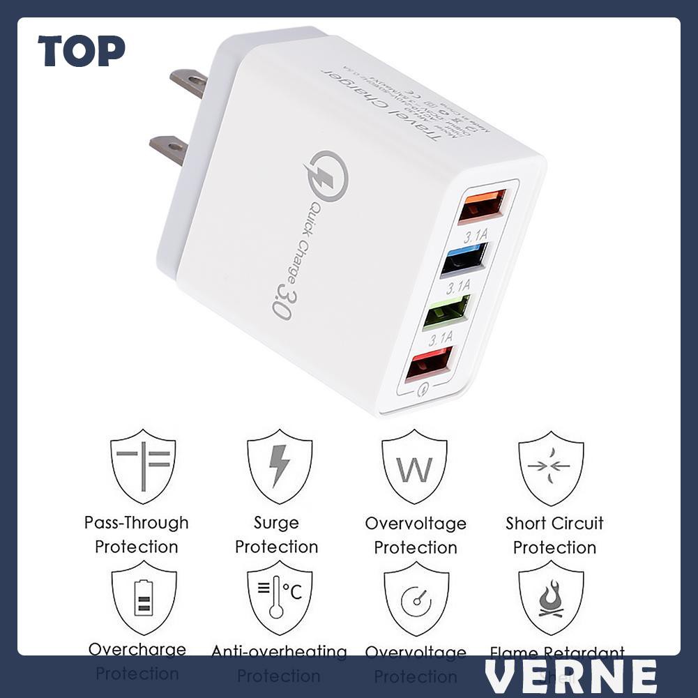 Ổ cắm sạc chia 4 cổng Usb cao cấp tiện dụng
