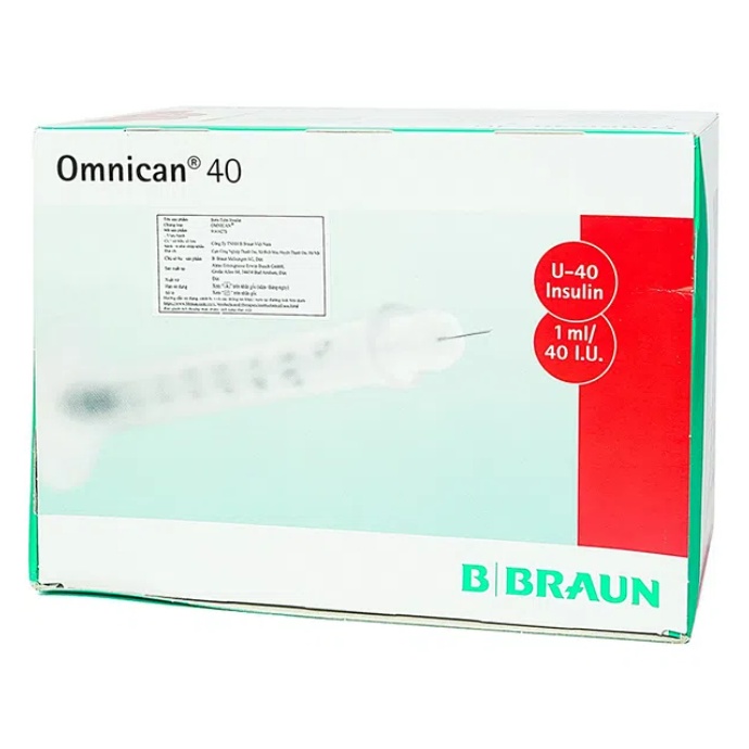 Kim Bbraun Omnican 1ml/40Iu Đỏ Xuất Xứ Đức