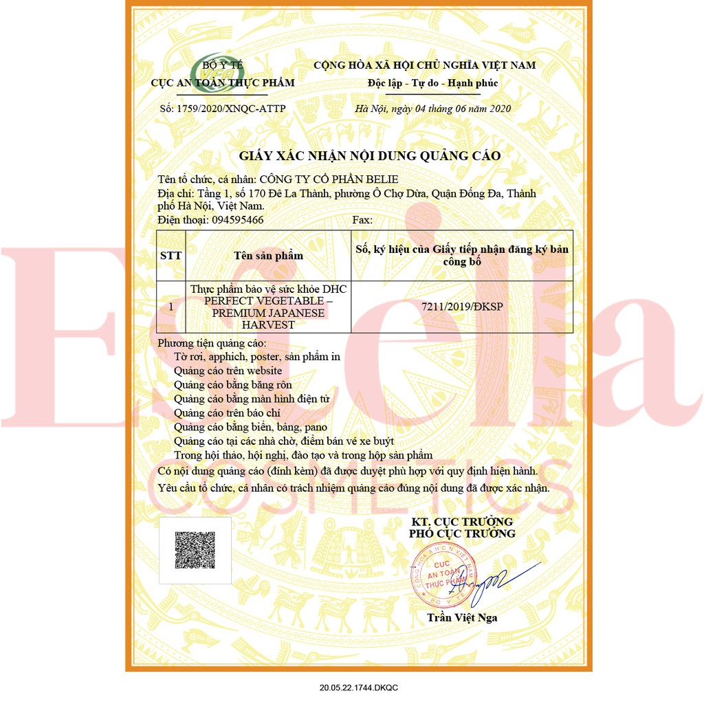 Viên Uống Rau Củ DHC Perfect Vegetable Premium
