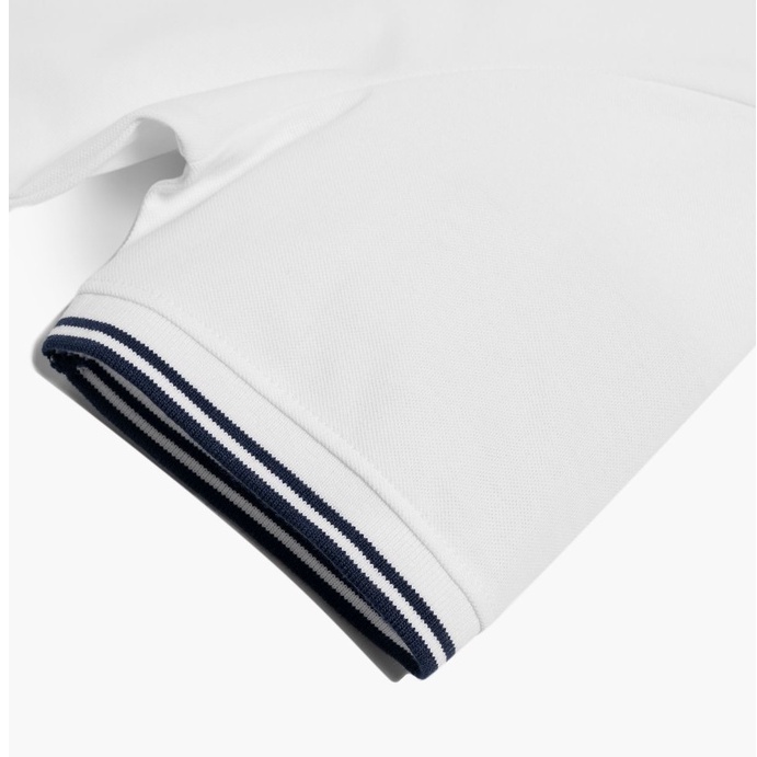 [Mã LTP50 giảm 50000 đơn 150000] OWL BRAND® Striped Polo - Áo thun có cổ màu trắng - OWL170621 | BigBuy360 - bigbuy360.vn