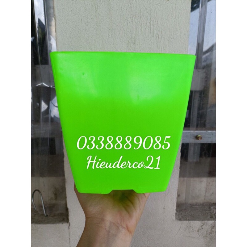 Chậu nhựa vuông V16  loại 1 hàng công ty nhựa Bình Thuận dày đẹp,hàng sẵn kho