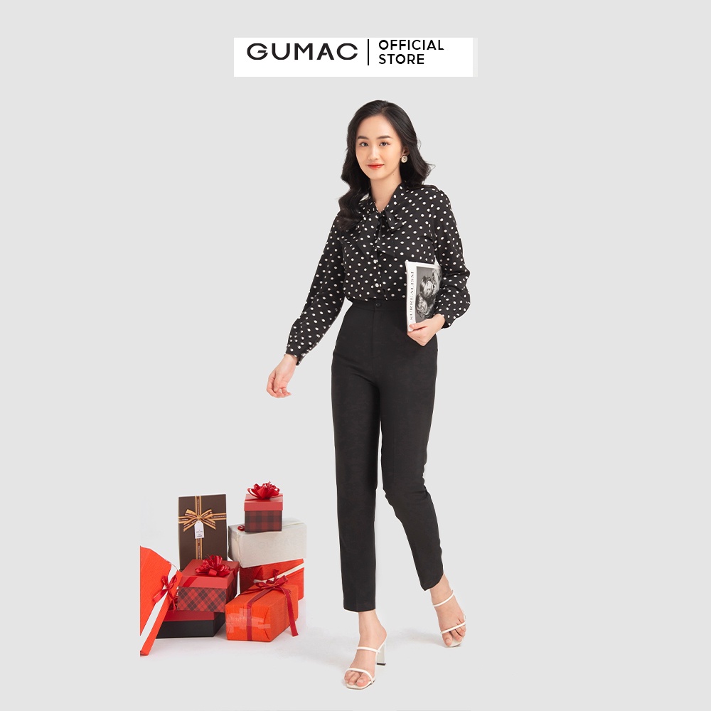 Áo sơ mi chấm bi AB12001 GUMAC | BigBuy360 - bigbuy360.vn