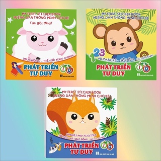 Sách - miếng dán thông minh cho bé - phát triển tư duy iq - my first sticker book