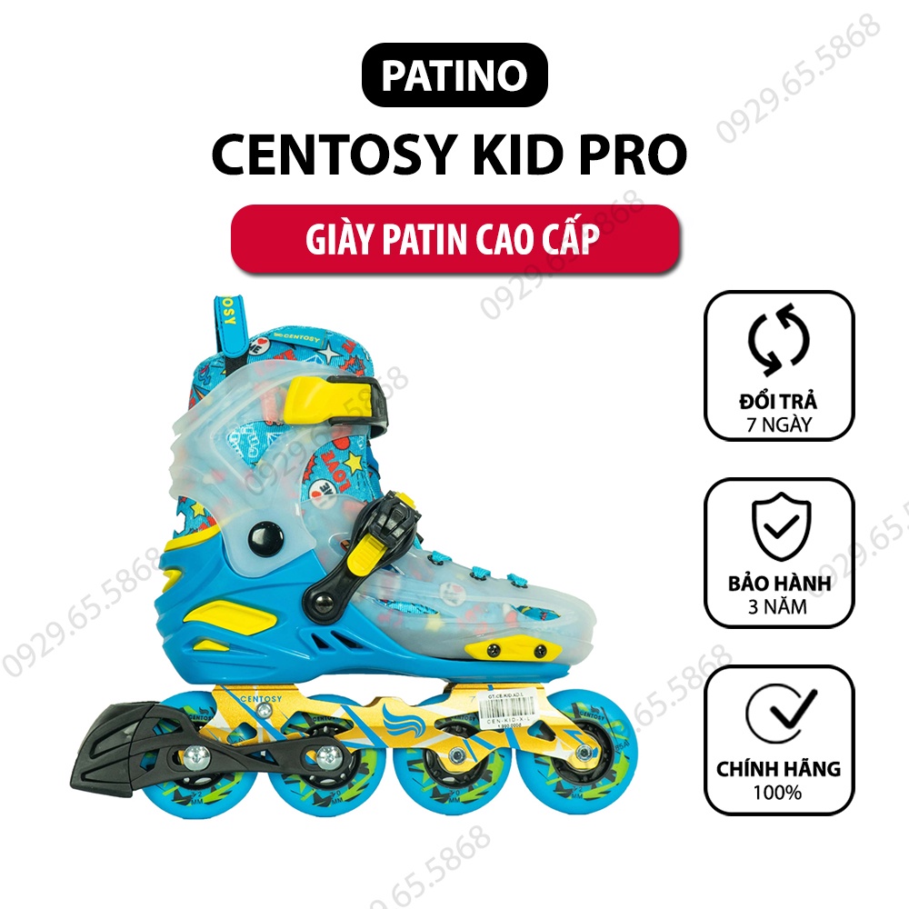 Giày patin trẻ em Centosy Kid Pro chính hãng, có chức năng khóa bánh - PATINO