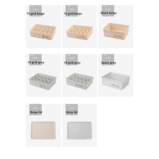 Thicker storage box with lid-optional three-piece underwear storage with storage socks can stack storage boxes