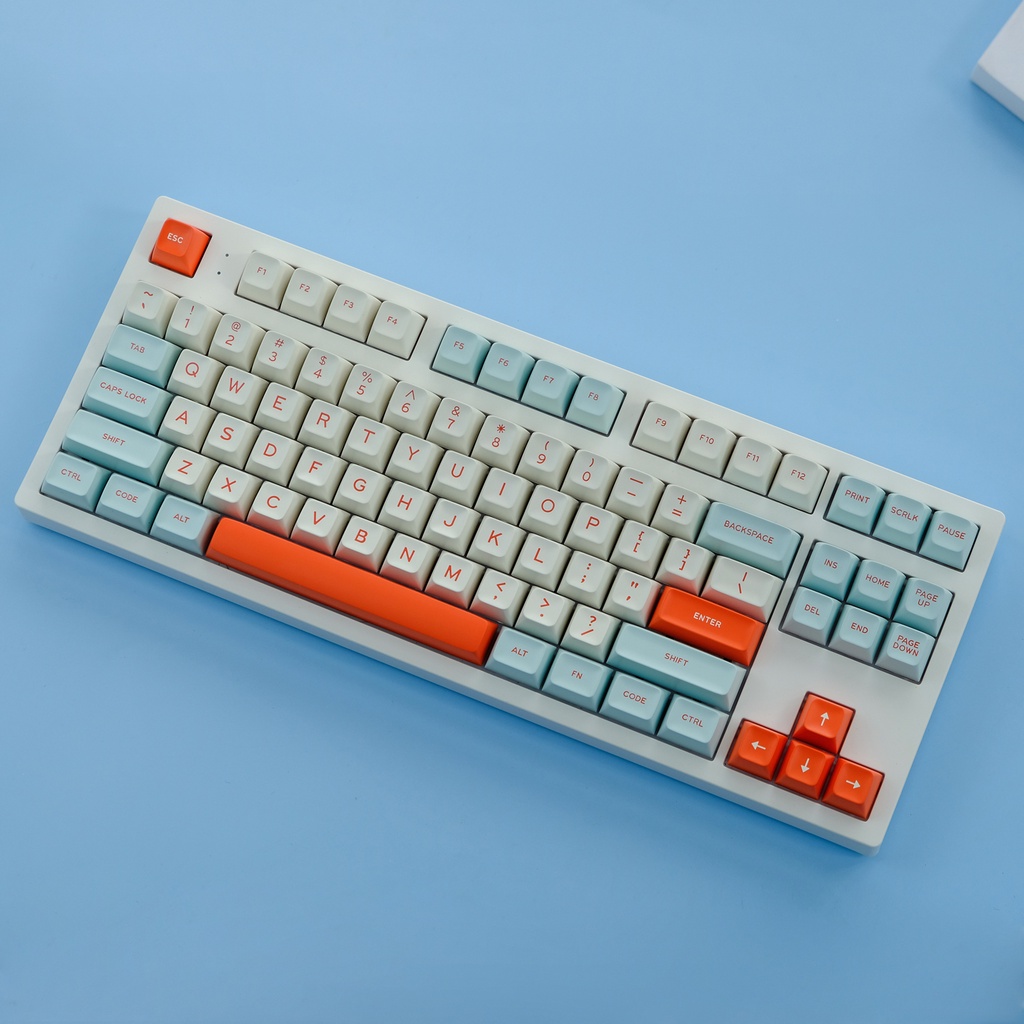 Bộ 172 Phím Bấm MG Salmon Bằng ABS Cho Bàn Phím Cơ ANSI & ISO Layout Tương Thích Với Cherry MX Kailh Gateron TTC