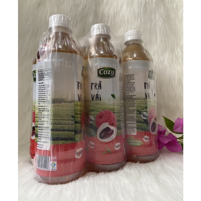 1 Lốc Trà Vải Cozy /6 Chai* 445ml