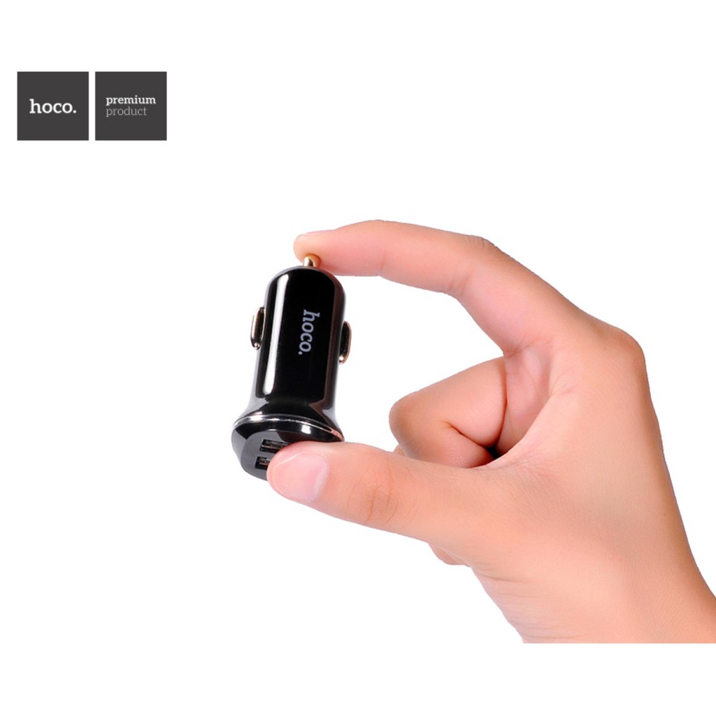 TẨU SẠC ÔTÔ Z1 2 CỔNG 2.1A - HOCO CHÍNH HÃNG BẢO HÀNH 6 THÁNG