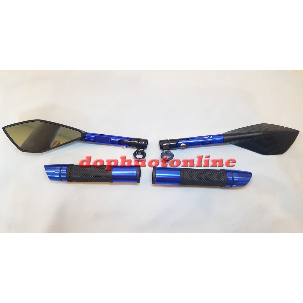 COMBO: GƯƠNG 5 CẠNH và BAO TAY XÉO XE MÁY