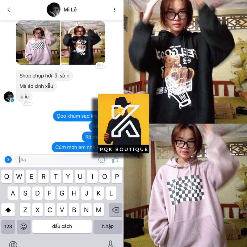 [ sẵn ] Áo Hoodie Nỉ Dáng Rộng BEAR 3D [ nam nữ mặc ]