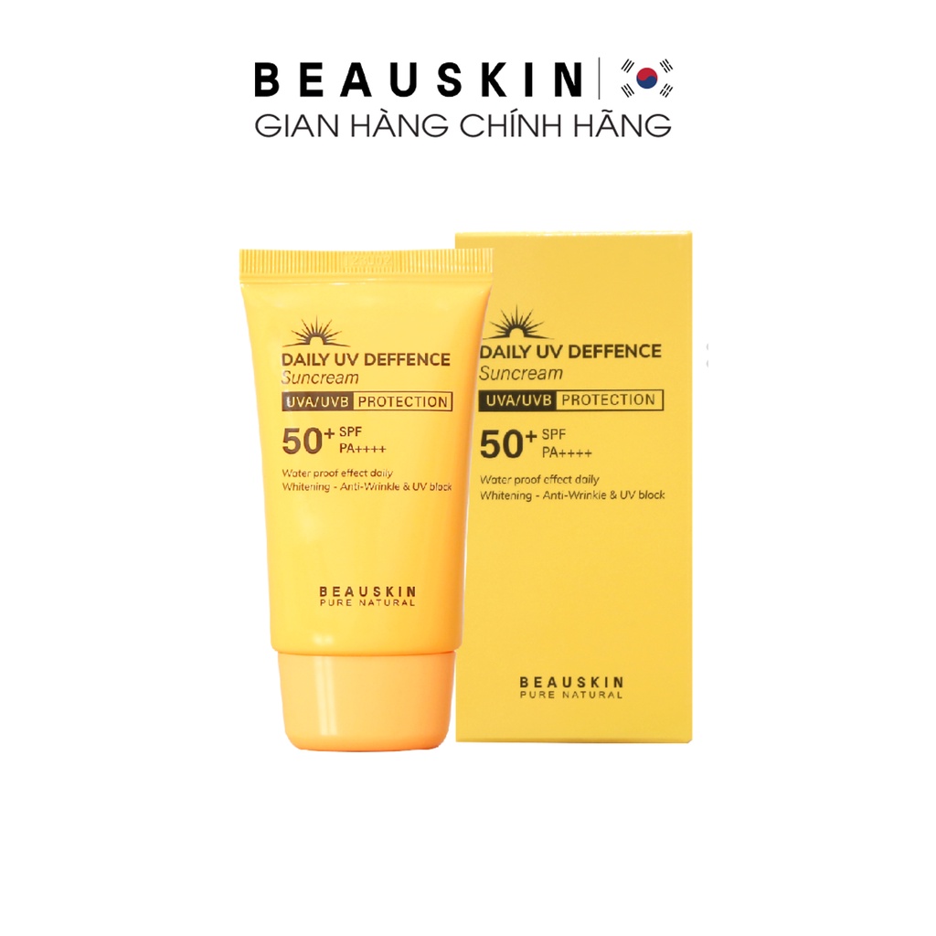 Kem Chống Nắng BEAUSKIN Daily Deffence Sun Cream 50ml SPF 50+ PA++++, Nâng Tone, Kiềm Dầu Hiệu Quả - BSSC0200210