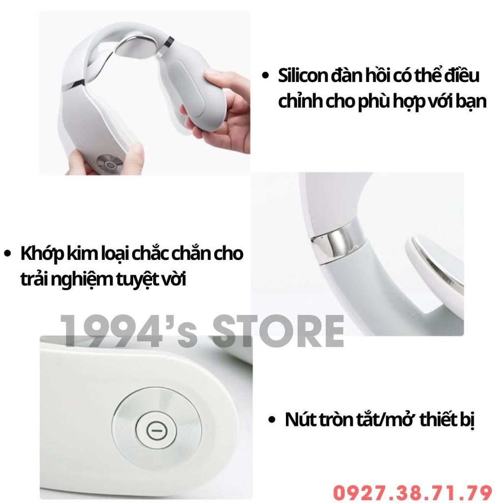 SKG 4098 Bản 2022 - Máy Massage Cổ Vai Gáy Điện Xung  : Hàng Nội Địa Cao Cấp của Trung Quốc - Kèm Remote Điều Khiển