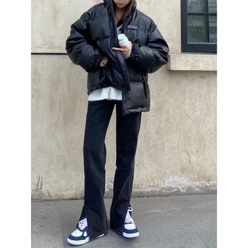 Quần Jean Dài Lưng Cao Dáng Rộng Thiết Kế Mới Thời Trang Theo Phong Cách Hàn Quốc