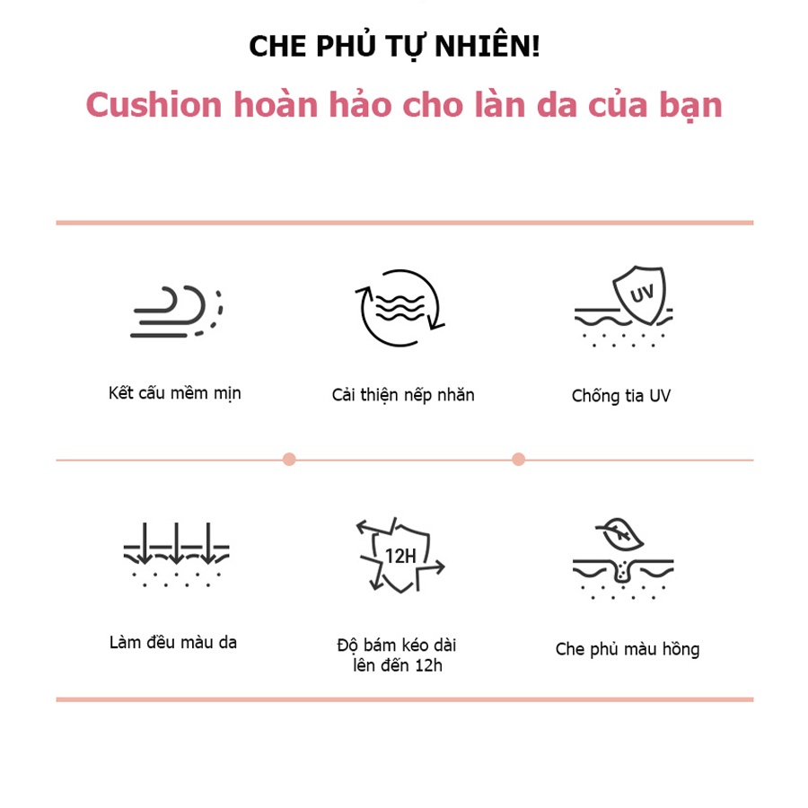 Phấn Nước PEKAH Cherish Velvet Fit Cushion 14Gr