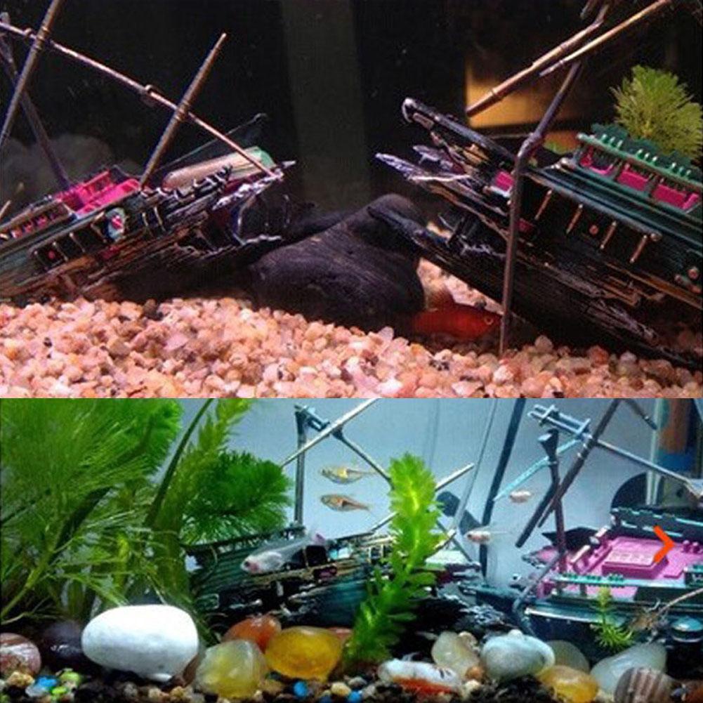 Mô Hình Tàu Đắm Cỡ Lớn H2S3 Trang Trí Bể Cá